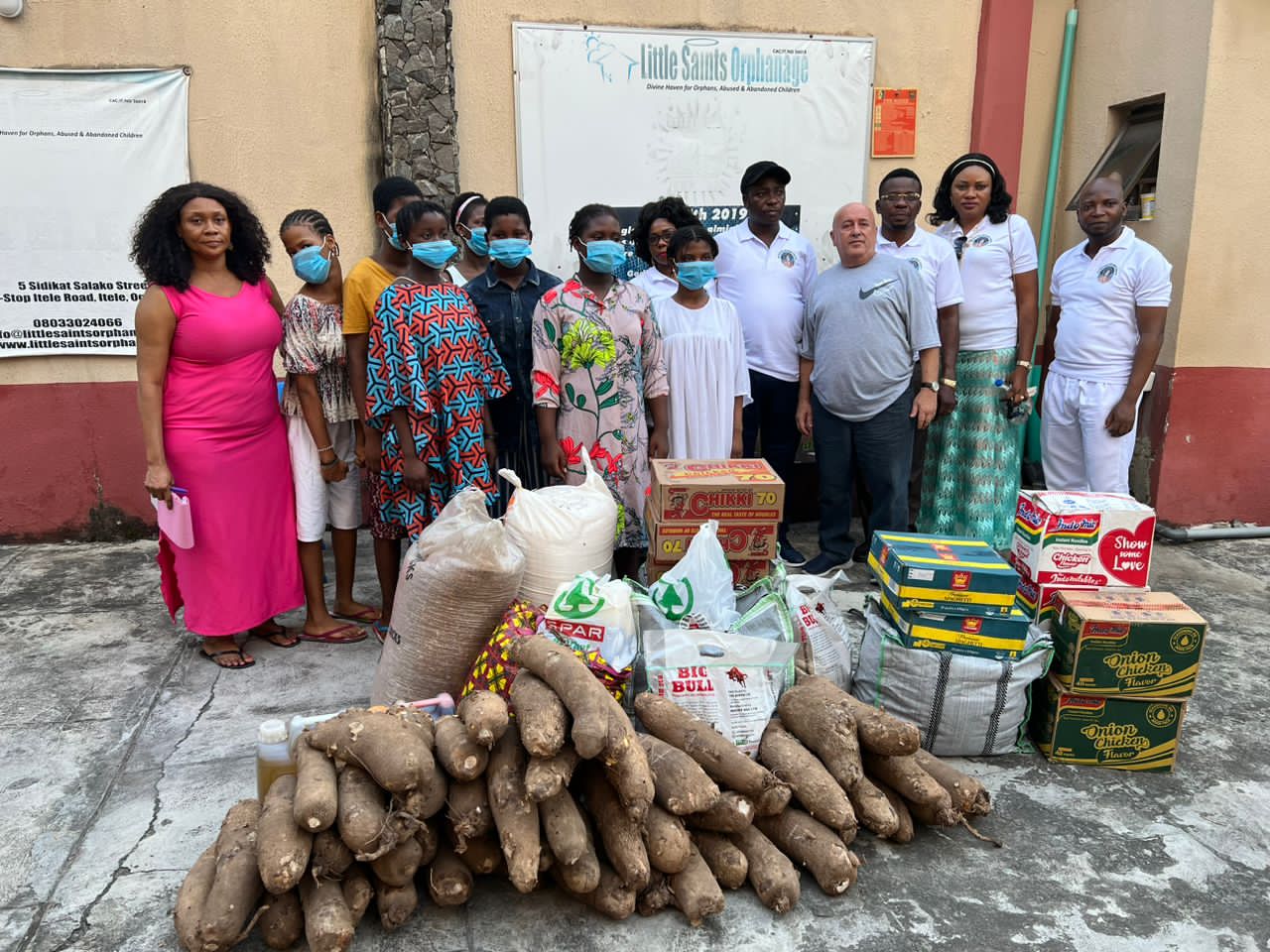 Food and household items distribution to the orphans and the poor in the society. 6