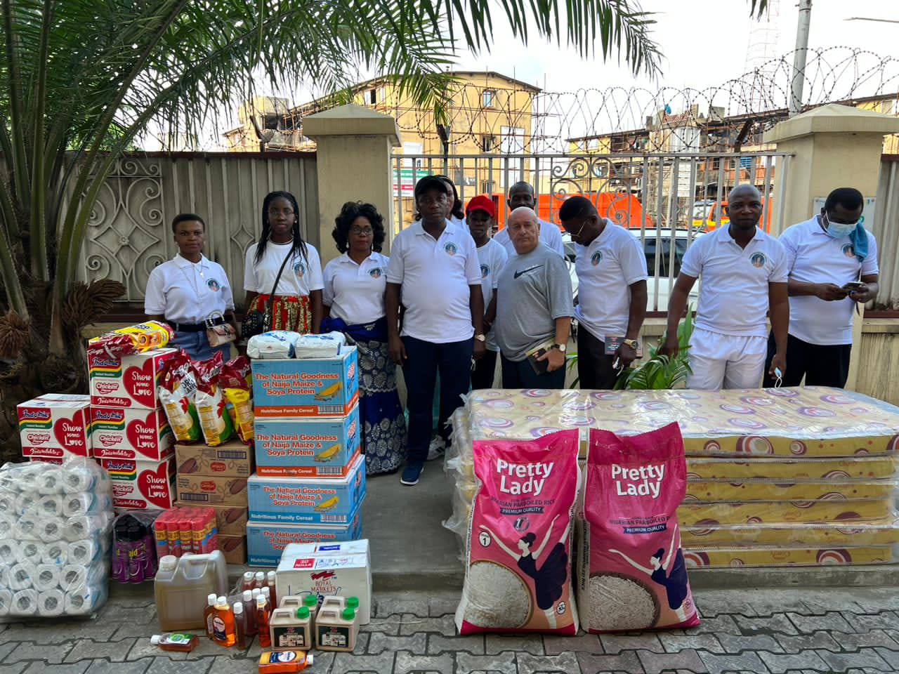 Food and household items distribution to the orphans and the poor in the society. 7