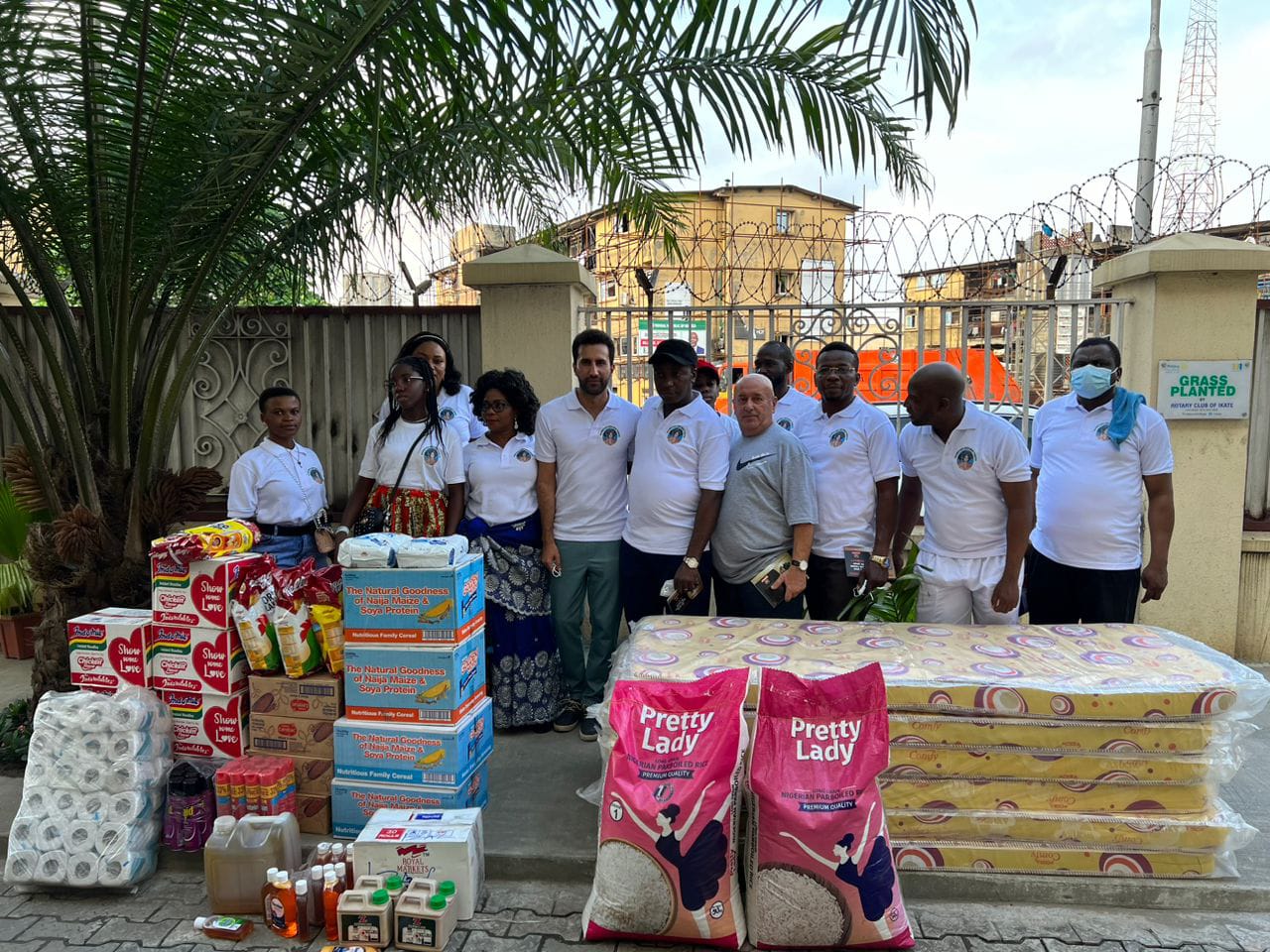 Food and household items distribution to the orphans and the poor in the society. 12